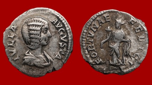 Monnaie romaine julia domna - romaine,